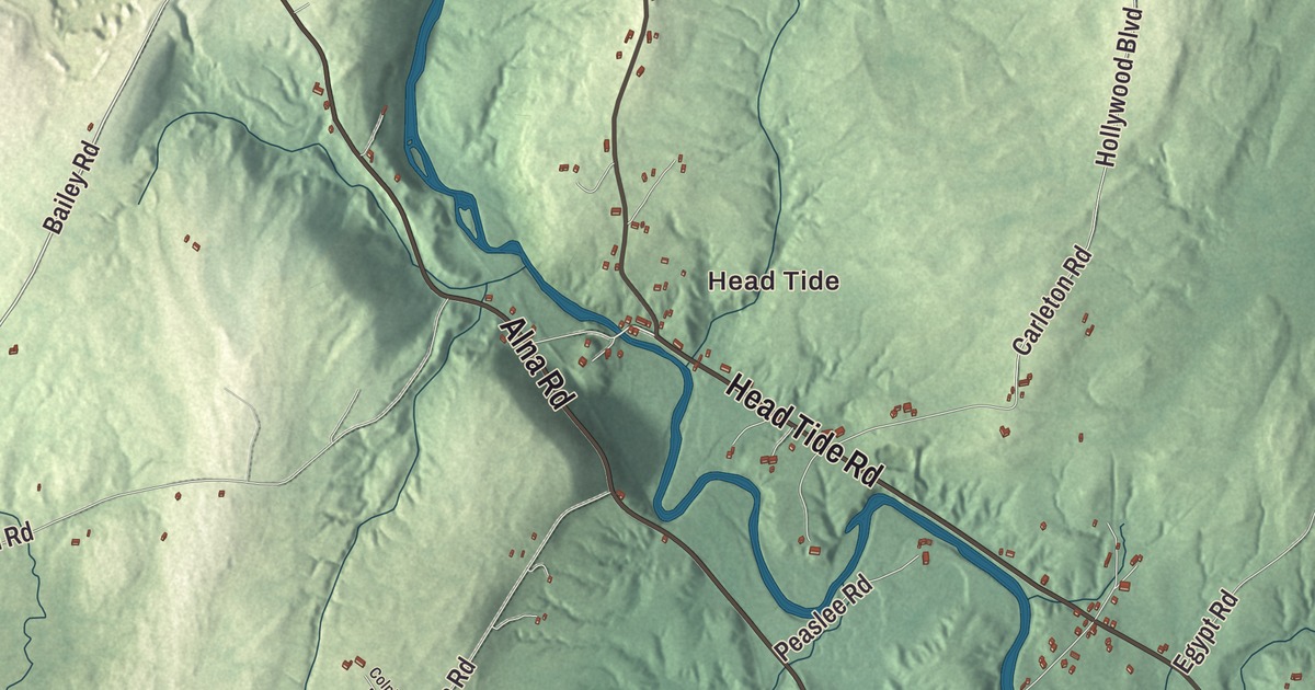 Map of Alna, Maine in 2026