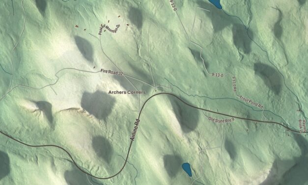 Map of Amherst, Maine in 2026