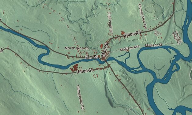 Map of Anson, Maine in 2026