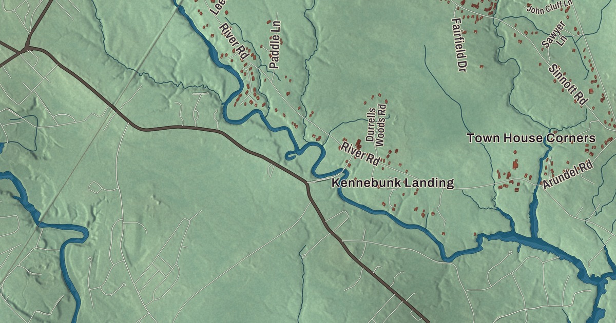 Map of Arundel, Maine in 2026