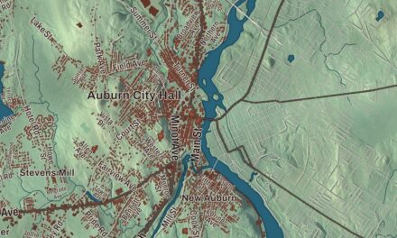 Map of Auburn, Maine in 2026