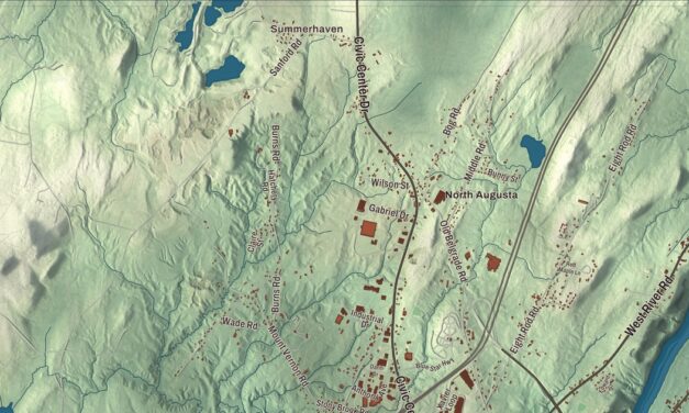 Map of Augusta, Maine in 2026