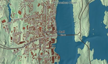Map of Bath, Maine in 2026