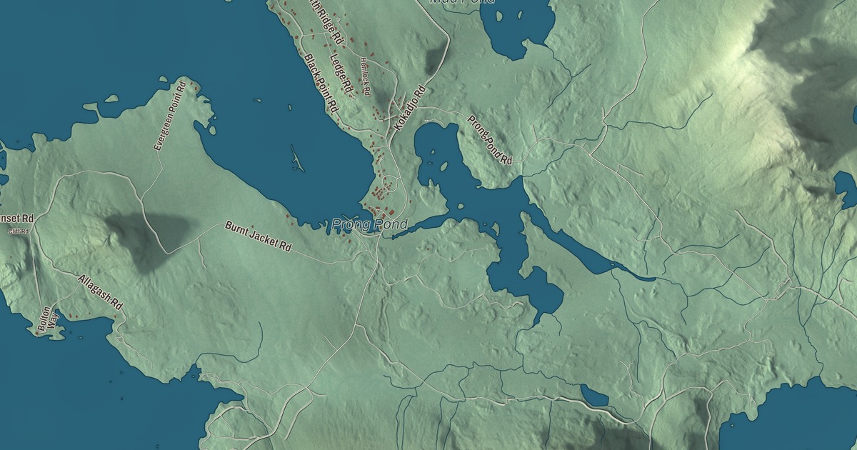Map of Beaver Cove, Maine in 2026
