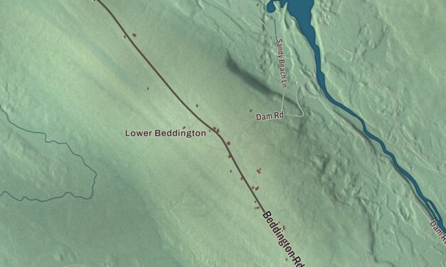 Map of Beddington, Maine in 2026