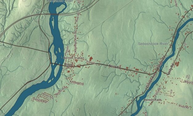 Map of Benton, Maine in 2026