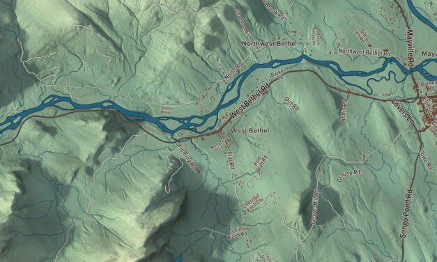 Map of Bethel, Maine in 2026
