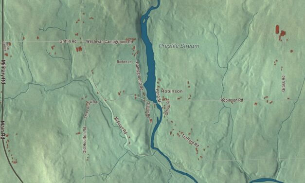 Map of Blaine, Maine in 2026