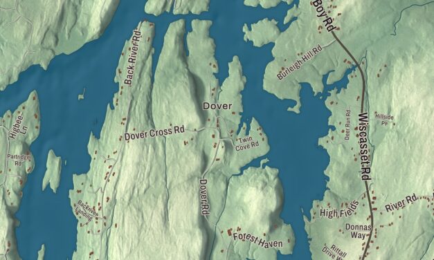 Map of Boothbay, Maine in 2026