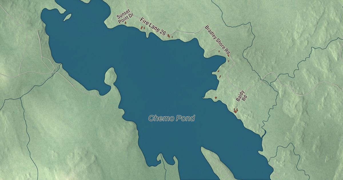 Map of Bradley, Maine in 2026