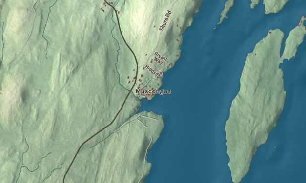 Map of Bremen, Maine in 2026