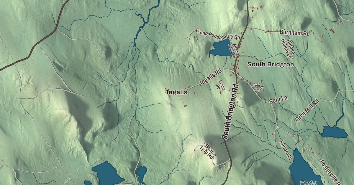Map of Bridgton, Maine in 2026