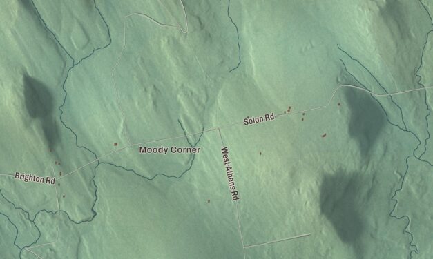 Map of Brighton, Maine in 2026