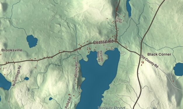 Map of Brooksville, Maine in 2026