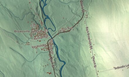 Map of Brownville, Maine in 2026