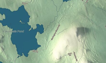 Map of Burlington, Maine in 2026