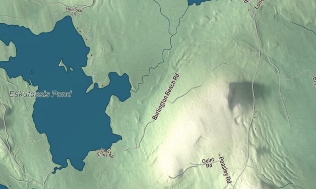 Map of Burlington, Maine in 2026