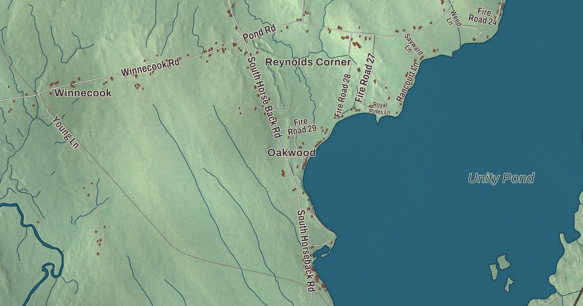 Map of Burnham, Maine in 2026