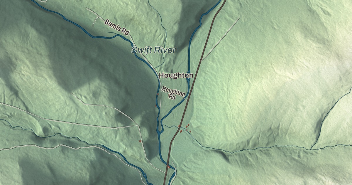 Map of Byron, Maine in 2026