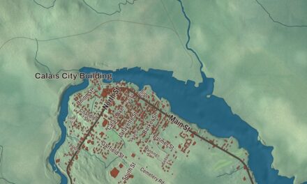 Map of Calais, Maine in 2026