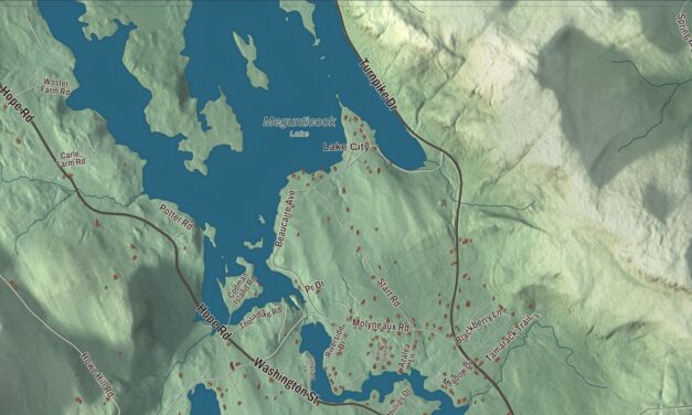 Map of Camden, Maine in 2026