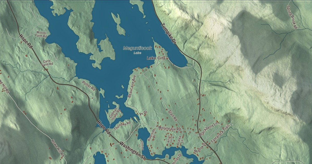Map of Camden, Maine in 2026