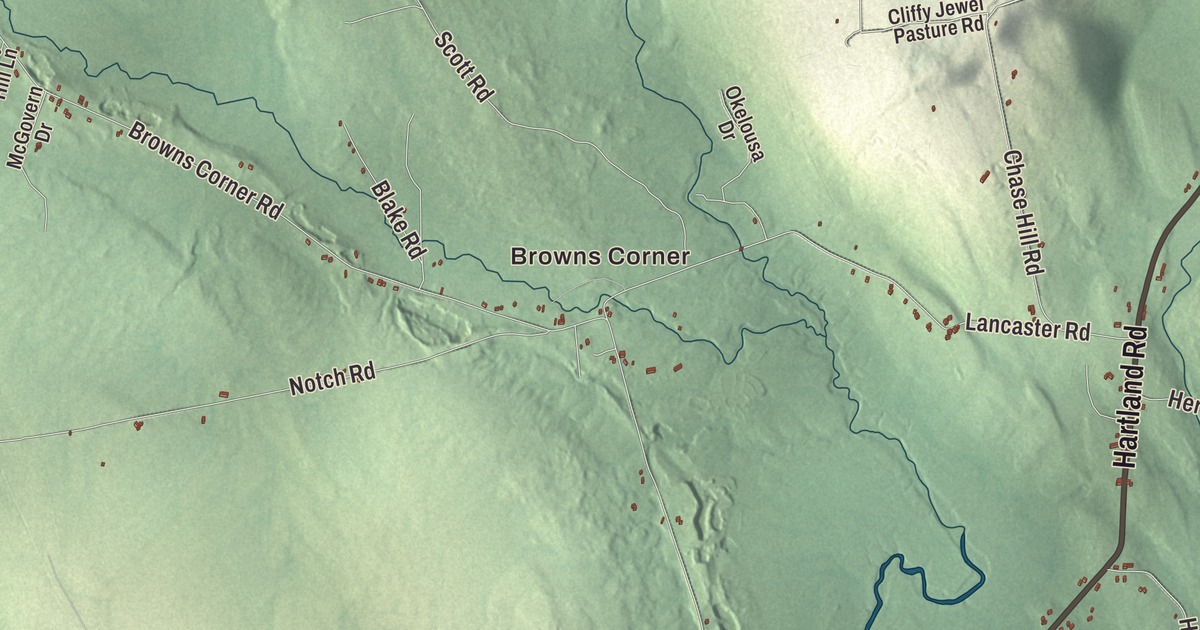 Map of Canaan, Maine in 2026