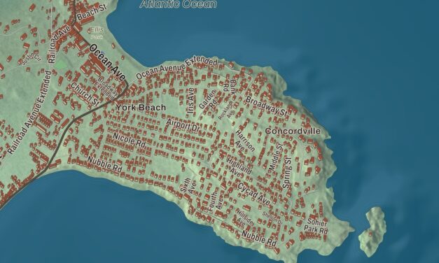 Map of Cape Neddick, Maine in 2026