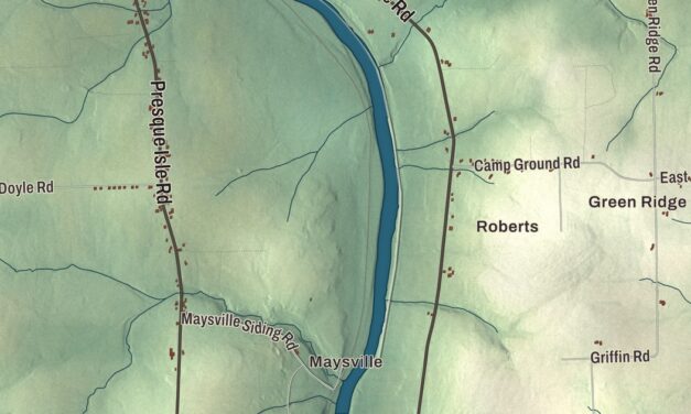 Map of Caribou, Maine in 2026