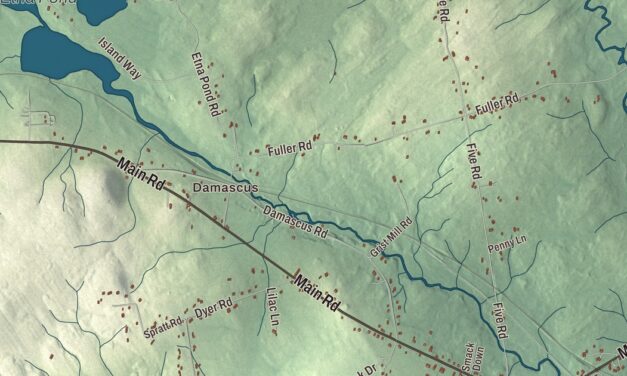 Map of Carmel, Maine in 2026