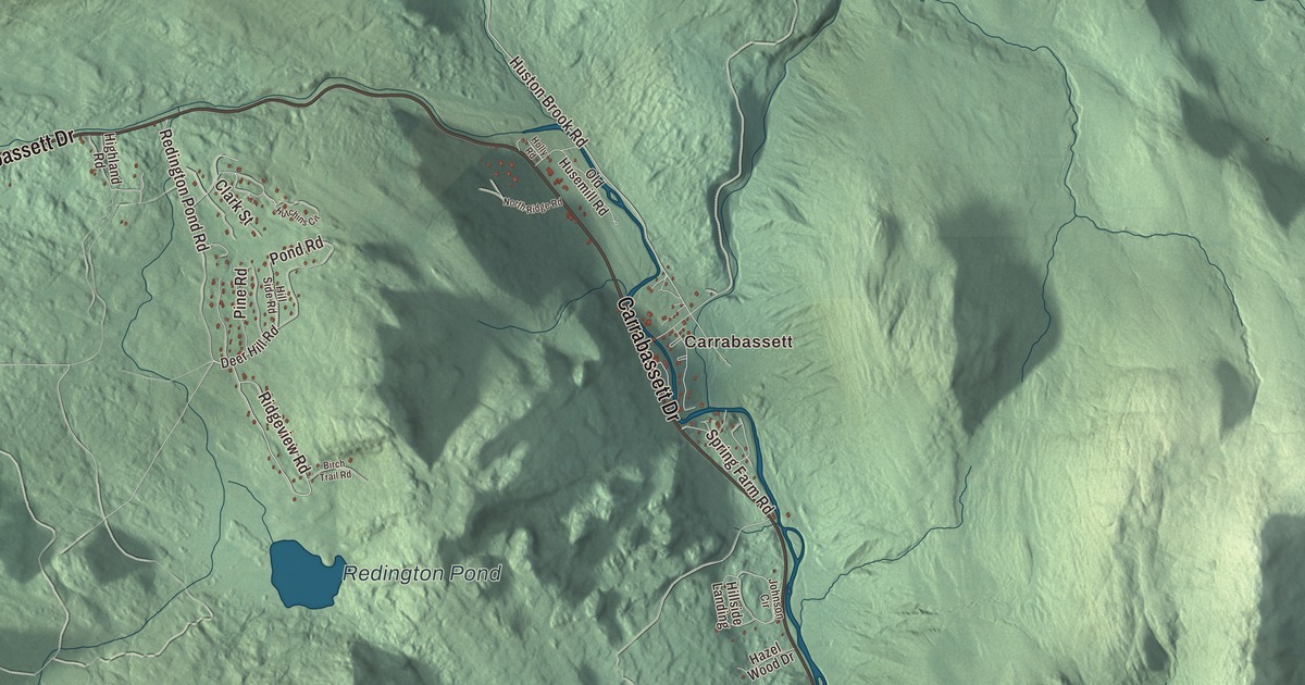 Map of Carrabassett Valley, Maine in 2026