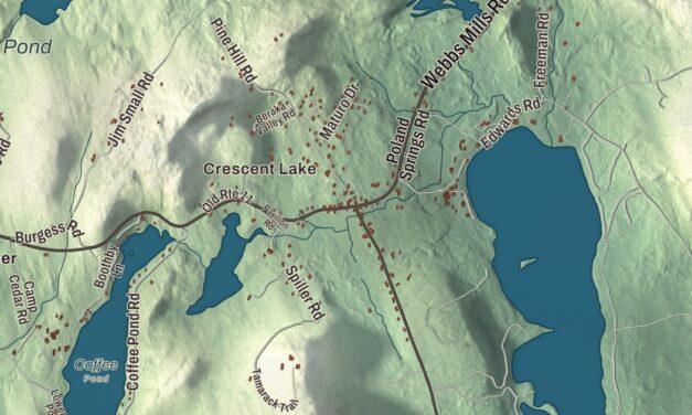 Map of Casco, Maine in 2026