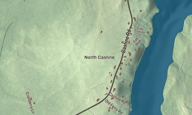 Map of Castine, Maine in 2026