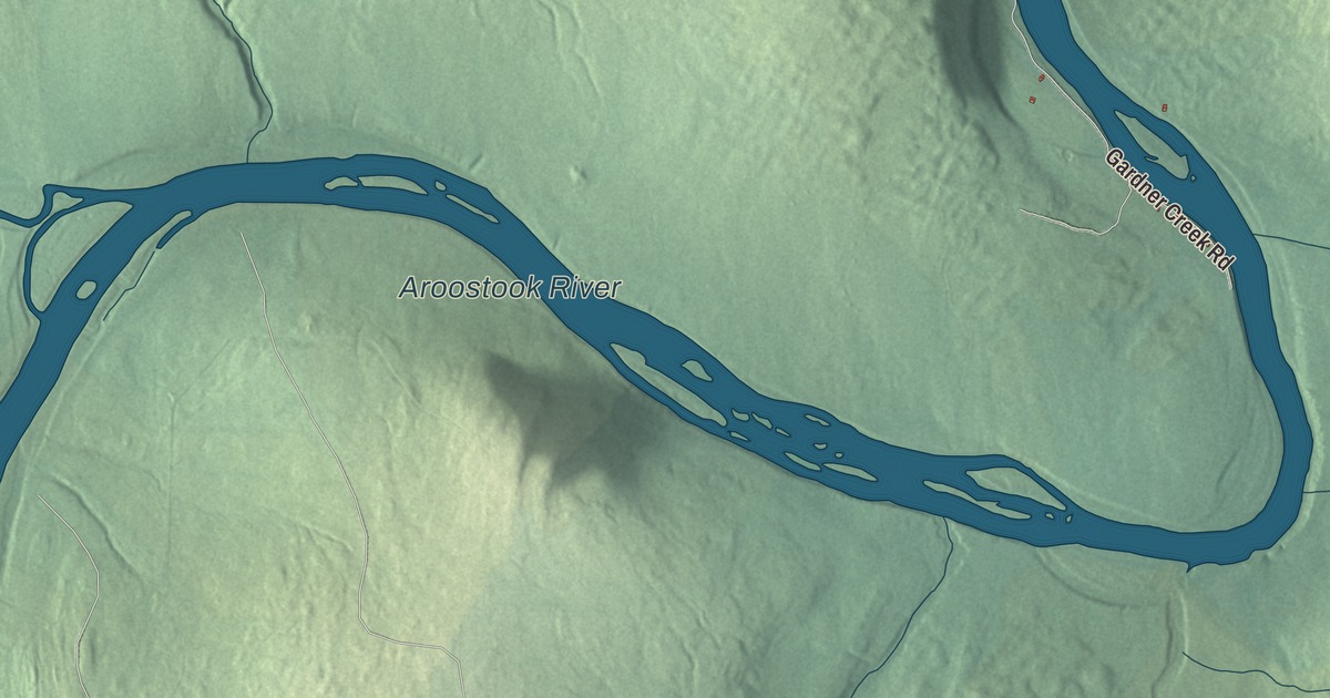 Map of Castle Hill, Maine in 2026