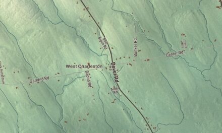 Map of Charleston, Maine in 2026