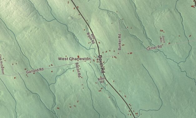 Map of Charleston, Maine in 2026