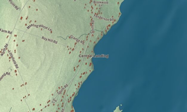 Map of Chebeague Island, Maine in 2026