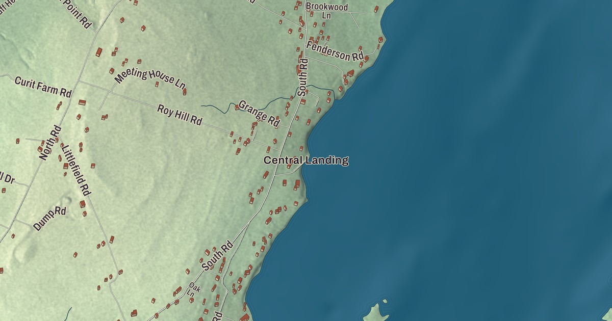 Map of Chebeague Island, Maine in 2026