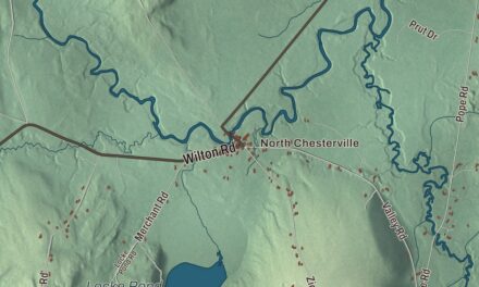 Map of Chesterville, Maine in 2026