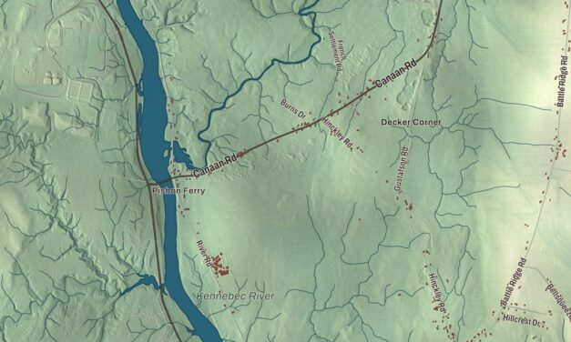 Map of Clinton, Maine in 2026