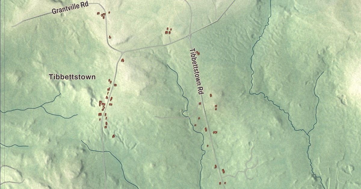 Map of Columbia Falls, Maine in 2026