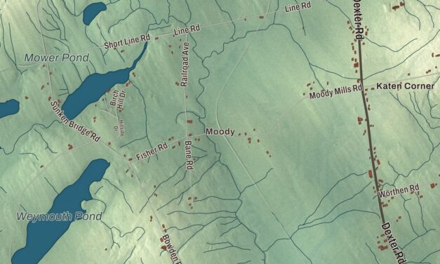 Map of Corinna, Maine in 2026