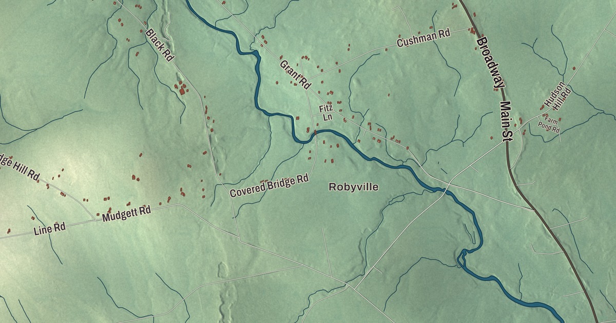 Map of Corinth, Maine in 2026