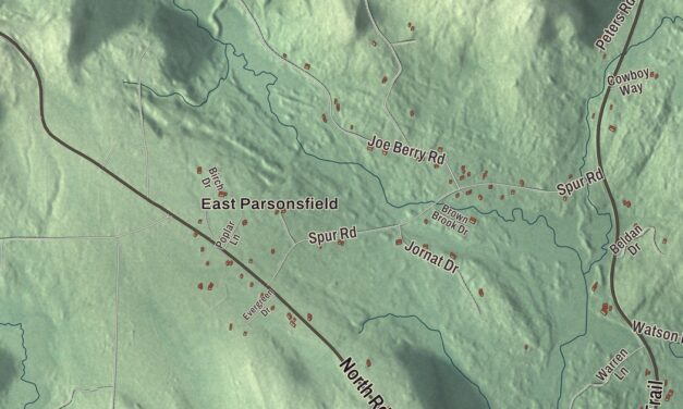Map of Cornish, Maine in 2026