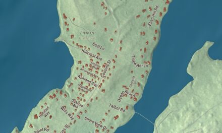 Map of Cousins Island, Maine in 2026