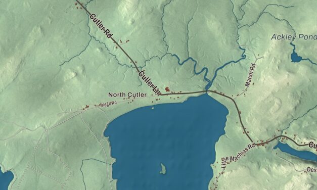 Map of Cutler, Maine in 2026
