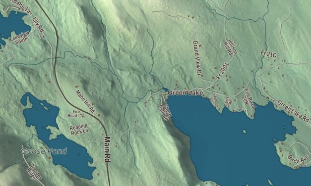 Map of Dedham, Maine in 2026