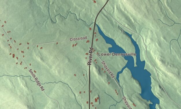 Map of Dennysville, Maine in 2026