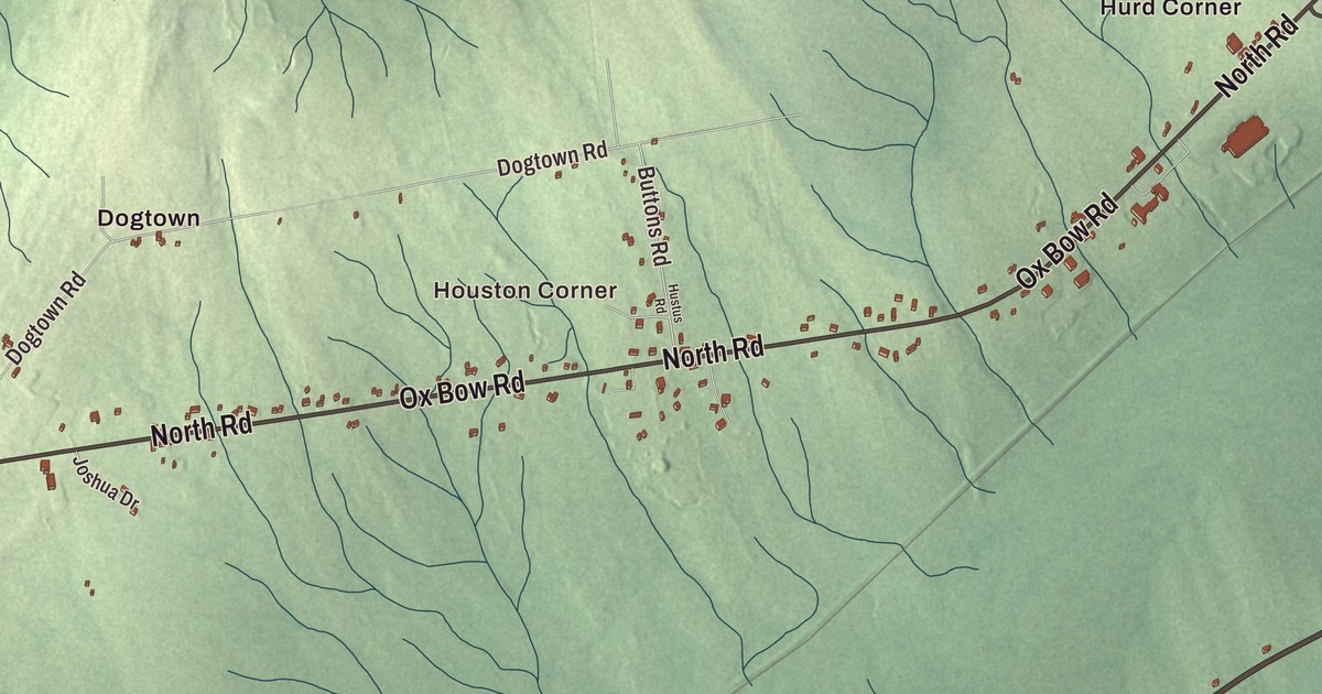 Map of Detroit, Maine in 2026