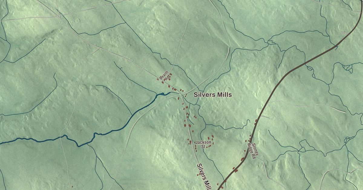 Map of Dexter, Maine in 2026